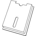 Documenthouder voor kast/lessenaar ABB Componenten PS832000